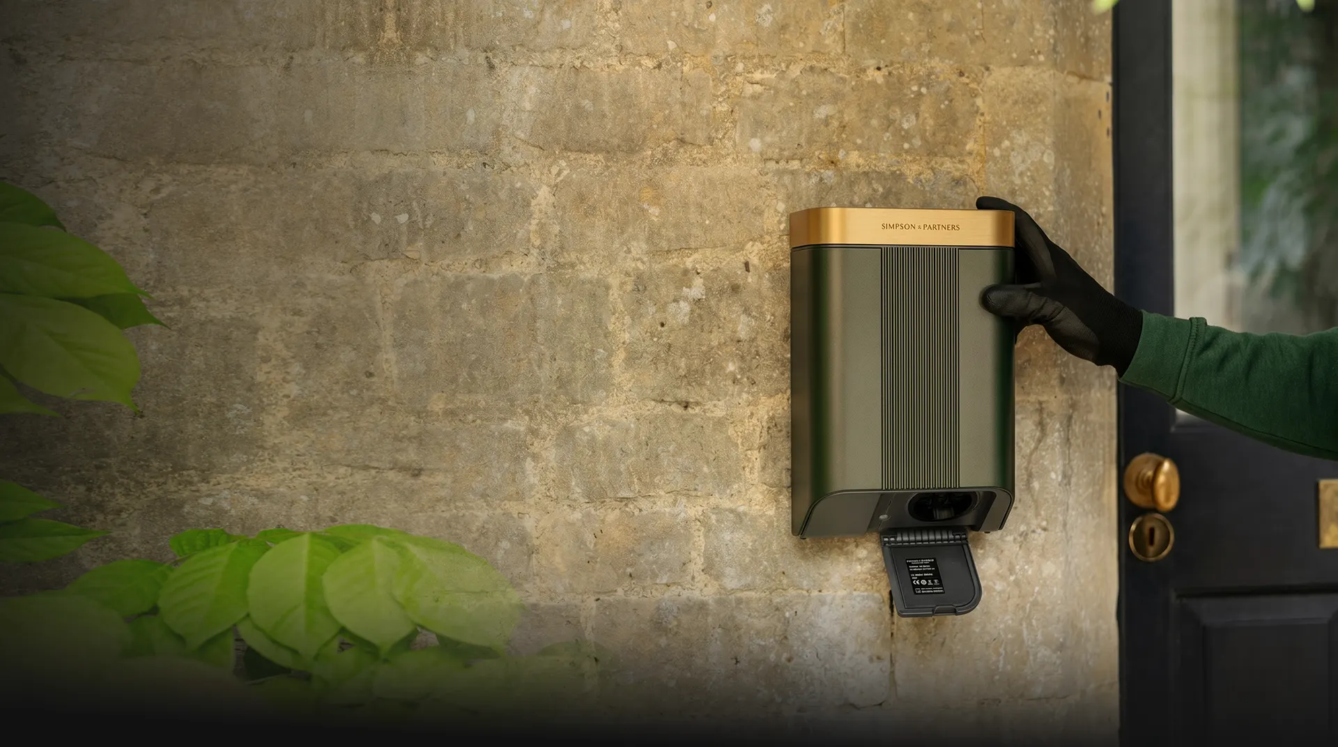 Ridgeway Electrical installer fitting an EV charger